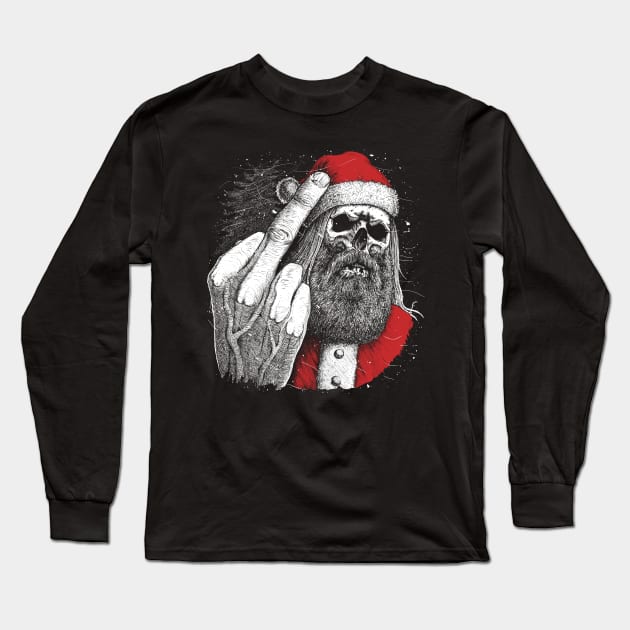 Bad Santa - This is your gift Long Sleeve T-Shirt by grimsoulart